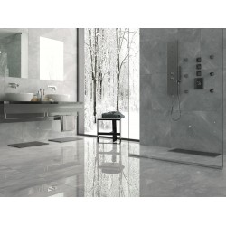 Πλακάκι Pulpis Grey Full Lappato 60Χ120 Γκρι Γυαλιστερό